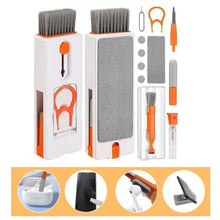 Load image into Gallery viewer, 11-in-1 Computer Cleaning Kit Bluetooth Earphone Cleaner Pen Keyborad Camera Brush Sim Card Ejector Keycap Puller Phone Holder
