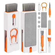 Load image into Gallery viewer, 11-in-1 Computer Cleaning Kit Bluetooth Earphone Cleaner Pen Keyborad Camera Brush Sim Card Ejector Keycap Puller Phone Holder
