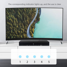 Load image into Gallery viewer, Video Switcher Five In And One Out Hdmi2.0 High Definition 4K60Hz Audio And Video Computer Tv Screen Display Converter
