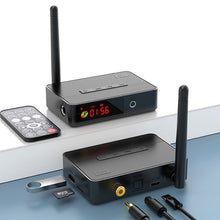 Load image into Gallery viewer, NFC Bluetooth 5.3 Transmitter Receiver 3.5mm AUX Optical Coaxial 6.5mm Mic/U Disk/TF Card HIFI Stereo Wireless Audio Adapter
