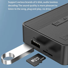 Load image into Gallery viewer, NFC Bluetooth 5.3 Transmitter Receiver 3.5mm AUX Optical Coaxial 6.5mm Mic/U Disk/TF Card HIFI Stereo Wireless Audio Adapter
