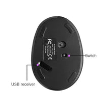 Load image into Gallery viewer, BTS-908 Hot Selling Rechargeable Vertical Mice Ergonomic Wireless Mouse 2.4G USB Receiver 1600 Adjustable DPI 6 Buttons Mouse
