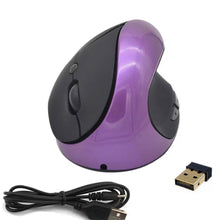 Load image into Gallery viewer, BTS-908 Hot Selling Rechargeable Vertical Mice Ergonomic Wireless Mouse 2.4G USB Receiver 1600 Adjustable DPI 6 Buttons Mouse
