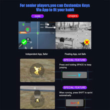 Load image into Gallery viewer, M1 Pro Keyboard Mouse Converter Portable Mobile Game Keyboard and Mouse Adapter BT5.0 Connection Support Android iOS System
