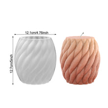 Load image into Gallery viewer, 3D Cylinder Candle Mold DIY Silicone Candle Mold Cake Resin Molds 3D Art Wax Candle Making Mould Silicone Handmade Soap Molds
