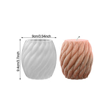 Load image into Gallery viewer, 3D Cylinder Candle Mold DIY Silicone Candle Mold Cake Resin Molds 3D Art Wax Candle Making Mould Silicone Handmade Soap Molds
