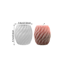 Load image into Gallery viewer, 3D Cylinder Candle Mold DIY Silicone Candle Mold Cake Resin Molds 3D Art Wax Candle Making Mould Silicone Handmade Soap Molds
