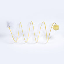 Load image into Gallery viewer, Folded Cat Spiral Tunnel Cat STunnel Spring Toy S Type Cat Tunnel Tube Pet Collapsible Interactive Toy for Rabbit Kitten
