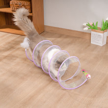 Load image into Gallery viewer, Folded Cat Spiral Tunnel Cat STunnel Spring Toy S Type Cat Tunnel Tube Pet Collapsible Interactive Toy for Rabbit Kitten
