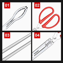Load image into Gallery viewer, Stainless Steel Non-Slip Eel Pliers With Serrated Lengthened Thickened Snake Crab Fish Garbage Clamp
