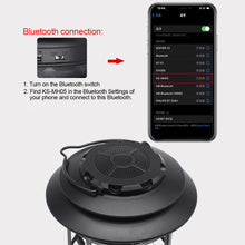 Load image into Gallery viewer, Bluetooth Audio Camping Lamp Outdoor Multi-Functional Waterproof Rechargeable Picnic Light Tent Retro Portable Atmosphere Lamp
