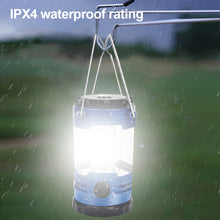 Load image into Gallery viewer, 12LED Outdoor Camping Hand Light Portable Dry Battery 3 Adjustment Atmosphere Camping Light With Compass Super Bright Home Emergency Lamp Long Life
