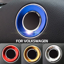 Load image into Gallery viewer, Car Interior Steering Wheel Emblem Decorative Circle Ring Styling Case For Volkswagen VW Golf 4 5 Polo Jetta Mk6 Accessories Covers
