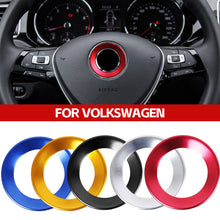 Load image into Gallery viewer, Car Interior Steering Wheel Emblem Decorative Circle Ring Styling Case For Volkswagen VW Golf 4 5 Polo Jetta Mk6 Accessories Covers
