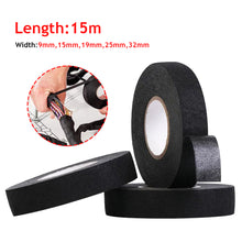 Load image into Gallery viewer, 15M Electrical Car Harness Wiring Loom Tape Heat-resistant Adhesive Cloth PET Non-woven Tape For Cable Width 9/15/19/25/32MM
