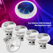 Load image into Gallery viewer, Car Interior USB Ambient Atmosphere Light LED Decorative Signal Lights Auto Reading Lamp Decorations
