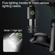 Load image into Gallery viewer, Strong Long-Range Flashlight Super Bright P35 Fixed Focus Portable Mini Flashlight Tail Iron Strip With Strong Magnetic Outdoor Multi-Function Clip Cap Light -1300 Lumens
