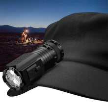 Load image into Gallery viewer, Strong Long-Range Flashlight Super Bright P35 Fixed Focus Portable Mini Flashlight Tail Iron Strip With Strong Magnetic Outdoor Multi-Function Clip Cap Light -1300 Lumens
