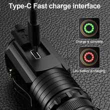 Load image into Gallery viewer, Strong Long-Range Flashlight Super Bright P35 Fixed Focus Portable Mini Flashlight Tail Iron Strip With Strong Magnetic Outdoor Multi-Function Clip Cap Light -1600 Lumens
