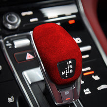 Load image into Gallery viewer, Suede Car Head Gear Shift Panel Knob Cover Trim Frame Protector Decoration Sticker For Cayenne Panamera 971 Interior Accessories
