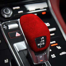 Load image into Gallery viewer, Suede Car Head Gear Shift Panel Knob Cover Trim Frame Protector Decoration Sticker For Cayenne Panamera 971 Interior Accessories
