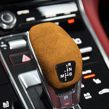 Load image into Gallery viewer, Suede Car Head Gear Shift Panel Knob Cover Trim Frame Protector Decoration Sticker For Cayenne Panamera 971 Interior Accessories
