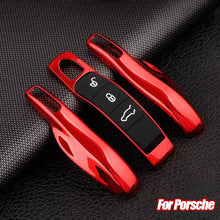 Load image into Gallery viewer, 4Pcs/Set Car Smart Remote Key Case Fob Covers Set Shell for Porsche Cayman Cayenne 911 970 981 991 Panamera Spyder Carrera Macan Boxster

