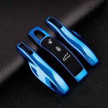 Load image into Gallery viewer, 4Pcs/Set Car Smart Remote Key Case Fob Covers Set Shell for Porsche Cayman Cayenne 911 970 981 991 Panamera Spyder Carrera Macan Boxster
