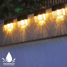 Load image into Gallery viewer, Solar Deck Lights Outdoor LED Garden Step Lighting IP65 Waterproof Stairs Patio Pathway Yard Fence Wall Lamp Christmas Decoration Bubble Lamp

