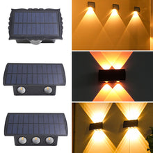 Load image into Gallery viewer, Super Bright Solar Wall Spot Light Outdoor Garden Decoration Wall Lamp High Brightness Up And Down Luminous Lighting Outdoor Solar LED Lamp
