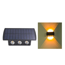 Load image into Gallery viewer, Super Bright Solar Wall Spot Light Outdoor Garden Decoration Wall Lamp High Brightness Up And Down Luminous Lighting Outdoor Solar LED Lamp
