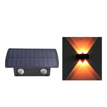 Load image into Gallery viewer, Super Bright Solar Wall Spot Light Outdoor Garden Decoration Wall Lamp High Brightness Up And Down Luminous Lighting Outdoor Solar LED Lamp
