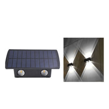 Load image into Gallery viewer, Super Bright Solar Wall Spot Light Outdoor Garden Decoration Wall Lamp High Brightness Up And Down Luminous Lighting Outdoor Solar LED Lamp
