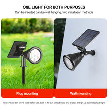 Load image into Gallery viewer, 7/18 LED Solar Lawn Lights Outdoor Landscape Spotlights IP65 Waterproof Upgraded Solar Powered Wall Lamp Villa Garden Decorative Lamp
