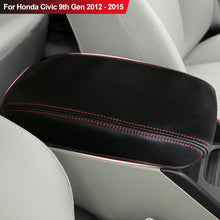 Load image into Gallery viewer, Car Armrest Box Center Console Lid Armrest Cover Interior Accessories Microfiber Leather Cover For Honda Civic 9th Gen 2012 - 2015
