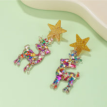 Load image into Gallery viewer, Christmas Acrylic Elk Ear Stud Jewelry Women Child Christmas Fashion New Year Gift Xmas Earrings Ins Jewelry
