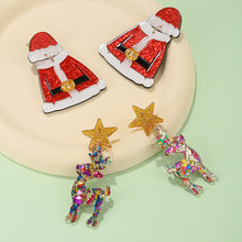 Load image into Gallery viewer, Christmas Acrylic Elk Ear Stud Jewelry Women Child Christmas Fashion New Year Gift Xmas Earrings Ins Jewelry
