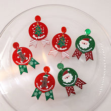 Load image into Gallery viewer, Fashion Winter Christmas Circle Round Heart Eardrop Deer Elk Creative Pendant Earrings Star Xmas Earrings Jewelry for Women
