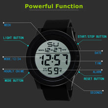 Load image into Gallery viewer, Fashion Dual Display Electronic Watch Multifunctional Outdoor Sports Waterproof Cool Light Men's Business Electronic Watch
