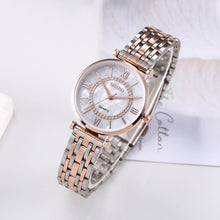 Load image into Gallery viewer, Mantianxing Watch Women's Steel Band Simple Quartz Watch Three Pointer Leisure Women's Fashion Watch Wrist Watch
