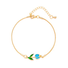 Load image into Gallery viewer, Colorful Tulip Flower Bracelet Fashion Creative Flower Snake Bone Bracelet Women Tulip Elegant Bracelet Necklace Accessories
