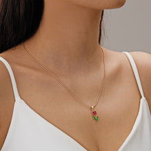 Load image into Gallery viewer, Colorful Tulip Flower Bracelet Fashion Creative Flower Snake Bone Bracelet Women Tulip Elegant Bracelet Necklace Accessories
