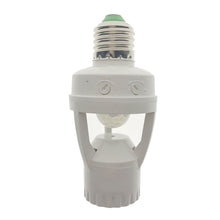Load image into Gallery viewer, Smart E27 PIR Motion Sensor Light Switch 110V 220V Detector Base Lamp Holder Lux Time Delay Adjust Control Bulb Socket
