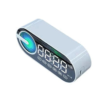 Load image into Gallery viewer, Quiet Wireless Bluetooth Speaker Alarm Clock RGB TWS USB LED Mirror Digital Clock FM Large Display Living Room Office Decoration
