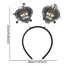 Load image into Gallery viewer, 2024 Happy New Year Headband Girl New Year Party Decorations Photography Props Party Hair Band Headwear Hair Accessories
