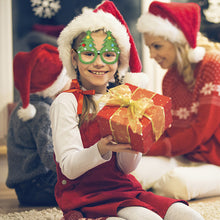 Load image into Gallery viewer, Christmas Glasses Glitter Decorative Glasses Kid Xmax Party Costume Eyeglasses Photo Props Christmas Decoration 2023 Navidad Gift
