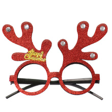 Load image into Gallery viewer, Christmas Glasses Glitter Decorative Glasses Kid Xmax Party Costume Eyeglasses Photo Props Christmas Decoration 2023 Navidad Gift
