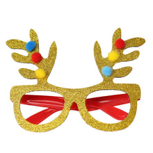 Load image into Gallery viewer, Christmas Glasses Glitter Decorative Glasses Kid Xmax Party Costume Eyeglasses Photo Props Christmas Decoration 2023 Navidad Gift
