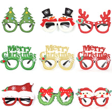 Load image into Gallery viewer, Christmas Glasses Glitter Decorative Glasses Kid Xmax Party Costume Eyeglasses Photo Props Christmas Decoration 2023 Navidad Gift

