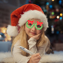 Load image into Gallery viewer, Christmas Glasses Glitter Decorative Glasses Kid Xmax Party Costume Eyeglasses Photo Props Christmas Decoration 2023 Navidad Gift
